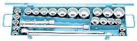 GEDORE D 32 EMAU-2 Steckschlüssel-Satz 3/4" 25-teilig UD-Profil mm+ZOLL Produktbild