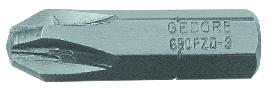GEDORE Schraubendreherbit 1/4", Vorteilspack für Kreuzschlitzschrauben PZ Produktbild