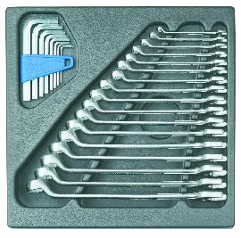 GEDORE 1500 ES-1 B Ring-Maulschlüssel-Satz in 2/3 ES-Modul Produktbild