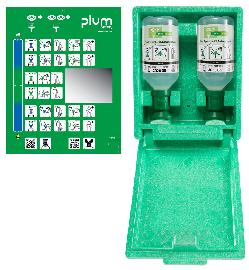 PLUM Augenspülstation, inkl.2Fl.500ml,Wandbox Produktbild