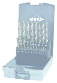 RUKO Spiralbohrersatz geschl. 19 tlg. in Rosebox geschliffen Produktbild