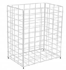 ELOS Gitterabfallkorb 60 Liter weiß Metall Produktbild