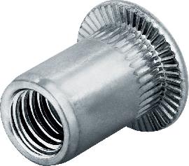GOEBEL Blindnietmutter Edelstahl, Standard, Flachrundkopf. Produktbild