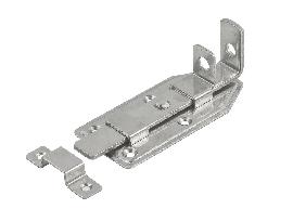 VORMANN Türschlossriegel,mit Schlaufe,abschließbar,gerade,120x56, silber Produktbild
