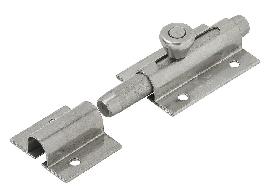 VORMANN Bolzen-Knopfriegel,mit Schlaufe,Knopfgriff,gerade,80x36, silber Produktbild