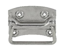 VORMANN Kistengriff, mit Platte, L100mm, B80mm, S1,5mm,Griff Ø 7,5mm, Edelstahl Produktbild