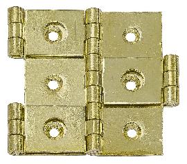 VORMANN Tür-Paravent-Scharnier,B25xH50mm,vermessingt,vermessingt Produktbild