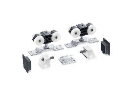 GEZE Schiebetürbeschlag mit Laufschiene Perlan 140, Aluminium Produktbild