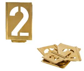 Kukko Signierschablonensatz 327 Zahlen 0-9 Schrifthöhe 50mm Produktbild