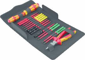 Wera Wechselklingen-Satz Kraftform Kompakt VDE 17-teilig mit Ratsche und Zange Produktbild