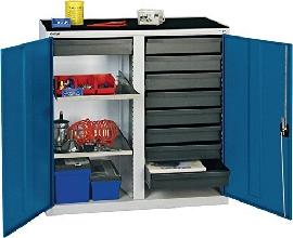 stumpf Werkzeugschrank 9 SL 2FB 1000x1000x500 mm grau Produktbild
