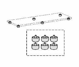 geramöbel Standfüße N-10SF.. Produktbild