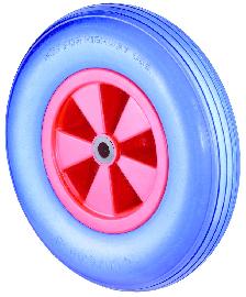 BS ROLLEN OB-Rad,Rad Ø 400, D16, blau,Achs Ø 20, 200kg Produktbild