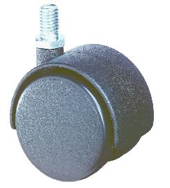BS ROLLEN Doppelrolle F75, mit Gewindestift, schwarz Produktbild
