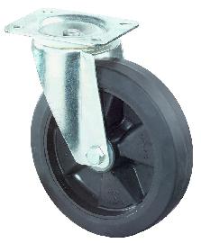 BS ROLLEN Transp.geräte-Lenkrolle,Rad Ø 125mm, LS400, 150kg, stahl verzinkt Produktbild