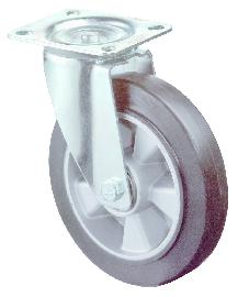 BS ROLLEN Transp.geräte-Lenkrolle,Rad Ø 125mm, LS400, 150kg, stahl verzinkt Produktbild
