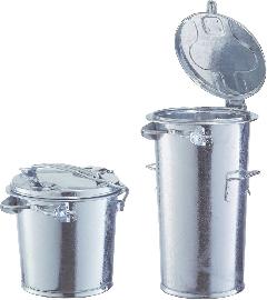 RENNER Mülleimer, Stahlblech verzinkt Produktbild