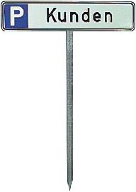 SafetyMarking Einschlagpfahl 750mm für Parkplatzschilder Produktbild