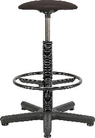 Neutral Hocker Goliat + Ring K.-leder schwarz Produktbild