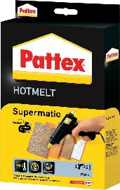 Pattex Pistole Hot(melt) Supermatic PXP 06 mit zwei Hot Sticks Produktbild