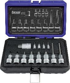 FORUM Innensechskant-Einsatz-Garnitur 1/4"+1/2" 13-teilig Produktbild
