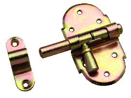 DENI® Grendelriegel,mit Schlaufe,gerade galvanisch verzinkt Produktbild