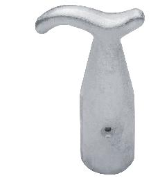 DENI OL-Stockhaken, f.OL.schnäpper, 4992,L 105mm,B 48mm, Aluminium, sw, einbrennlack. Produktbild