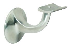 DENI OA-Handlaufstütze, 5230, mit gewölbter Auflage, Edelstahl, edelstahl matt geb. Produktbild