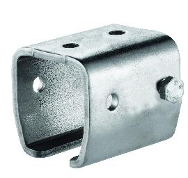 HELM Schiebetor-Übersteckmuffe, 1404, mit seitlicher Konterschraube, Stahl Produktbild