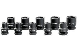 metabo Steckschlüsselsatz 10-teilig für Schlagschrauber und Ratschenschrauber 1/2" (628… Produktbild