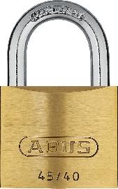 ABUS Vorhangschloss-Set 45/40, doppelte Verriegelung, Messing massiv Produktbild