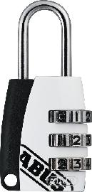 ABUS Vorhangschloss Color 155/20 B/DFNLIESPP,Zahlencode,weiß Produktbild