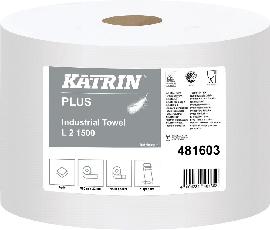 KATRIN Putzpapier weiß 2-lagig 22 x 38cm 1500 Blatt Produktbild