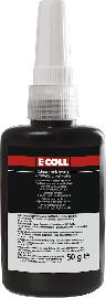 E-COLL Schraubensicherung dblau mittelfest, hochviskos silikonfrei 50ml Flasche Produktbild