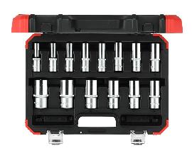 GEDORE R61003114 Steckschlüssel-Satz 1/2" 6-kant 10-32mm 14-teilig Produktbild