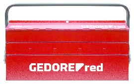 GEDORE Werkzeugkasten, 5 Fächer, leer, 260x535x210mm, rot, Stahlblech, R20600073 Produktbild