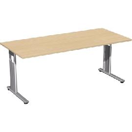 geramöbel Schreibtisch C-Fuß Flex S-617146S 180 x 80 x 82cm Produktbild