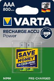 VARTA Rechargeable Power Accu Micro 2er Blister Produktbild