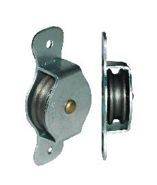 HBS Handw.-Seitenrolle, 495/60,Rad Ø 60mm,Radbr. 12mm, Gleitlager, Stahl Produktbild