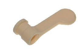 HBS Vorreiber, 4100K, 14, ohne Platte, Polyamid, elfenbein Produktbild