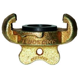 Lüdecke Verschl.kupplung o. Kette, Temperguss, Dichtung: NBR, max. PN 10 bar, 42 mm Produktbild