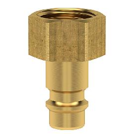 Lüdecke Stecknippel ES, Messing (MS58), DN7,2, IG-G 3/8", freier Durchgang Produktbild