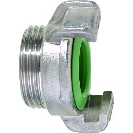 GEKA® plus-Gewindestück, AG, Chromstahl Produktbild