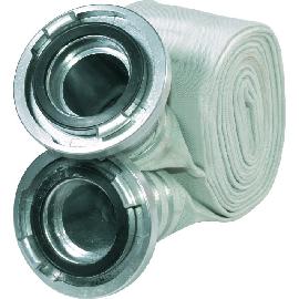 GEKA Bauflachschlauch mit Storz A-Kupplung,Poly./TPR,weiß,20m,Ø102mm Produktbild