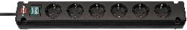 brennenstuhl Bremounta Steckdosenleiste 6-fach schwarz 3,0m, schwarz Produktbild