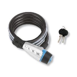 BURG WÄCHTER AV-Stahlkabelschloss, 800mm 650 80 Reflex, silber Produktbild