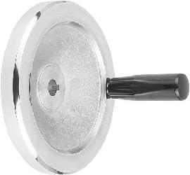 Kipp Scheibenhandräder aus Aluminium mit drehbarem Zylindergriff Produktbild