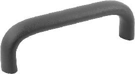 Kipp Bügelgriffe Aluminium pulverbeschichtet oder eloxiert, Ovalprofil, Montage von d… Produktbild