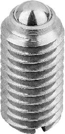 Kipp Federnde Druckstücke mit Schlitz und Kugel Standard Federkraft Produktbild