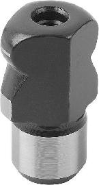 Kipp Aufnahmebolzen mit Kugelansatz abgeflacht Form D Produktbild